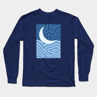 Moon and Sea Long Sleeve T-Shirt